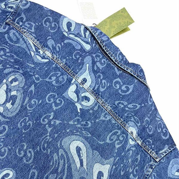 入手困難 グッチ GGリキッドハーツデニムシャツ コピー guh82196